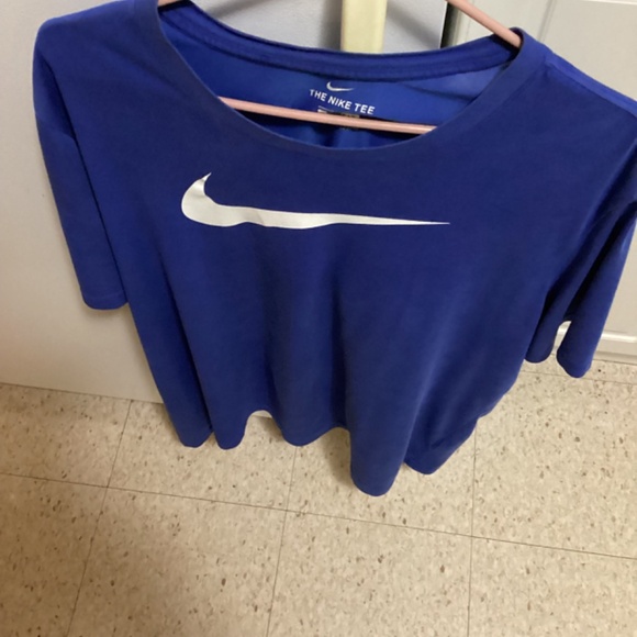 Special Edition Blue Nike T with White Swoosh - Picture 4 of 11